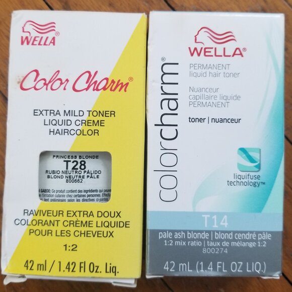 Wella Blonde Hair Color Toners (2) T14 + T28 - Picture 1 of 2